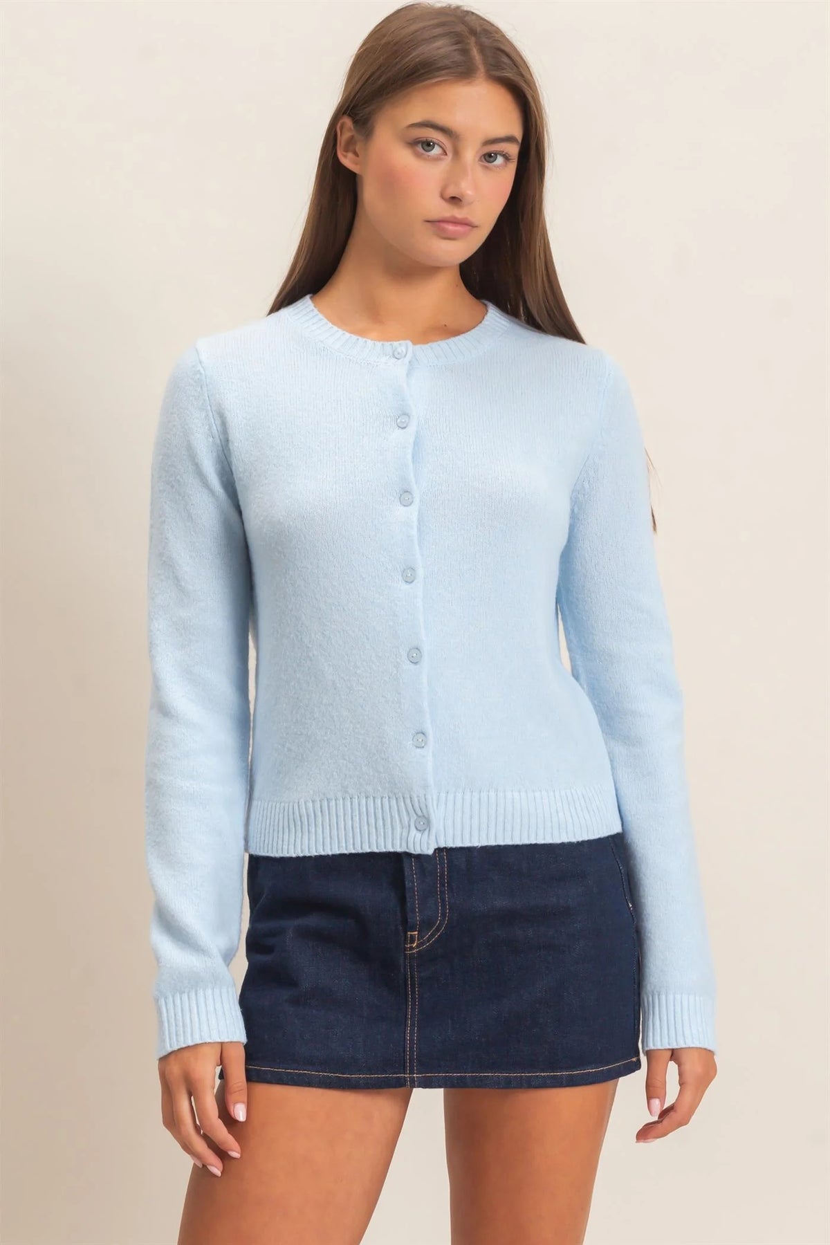 Out And About Cardigan Sky Blue