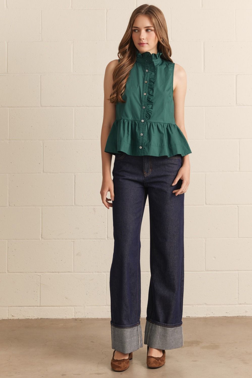 Risk It All Top Hunter Green