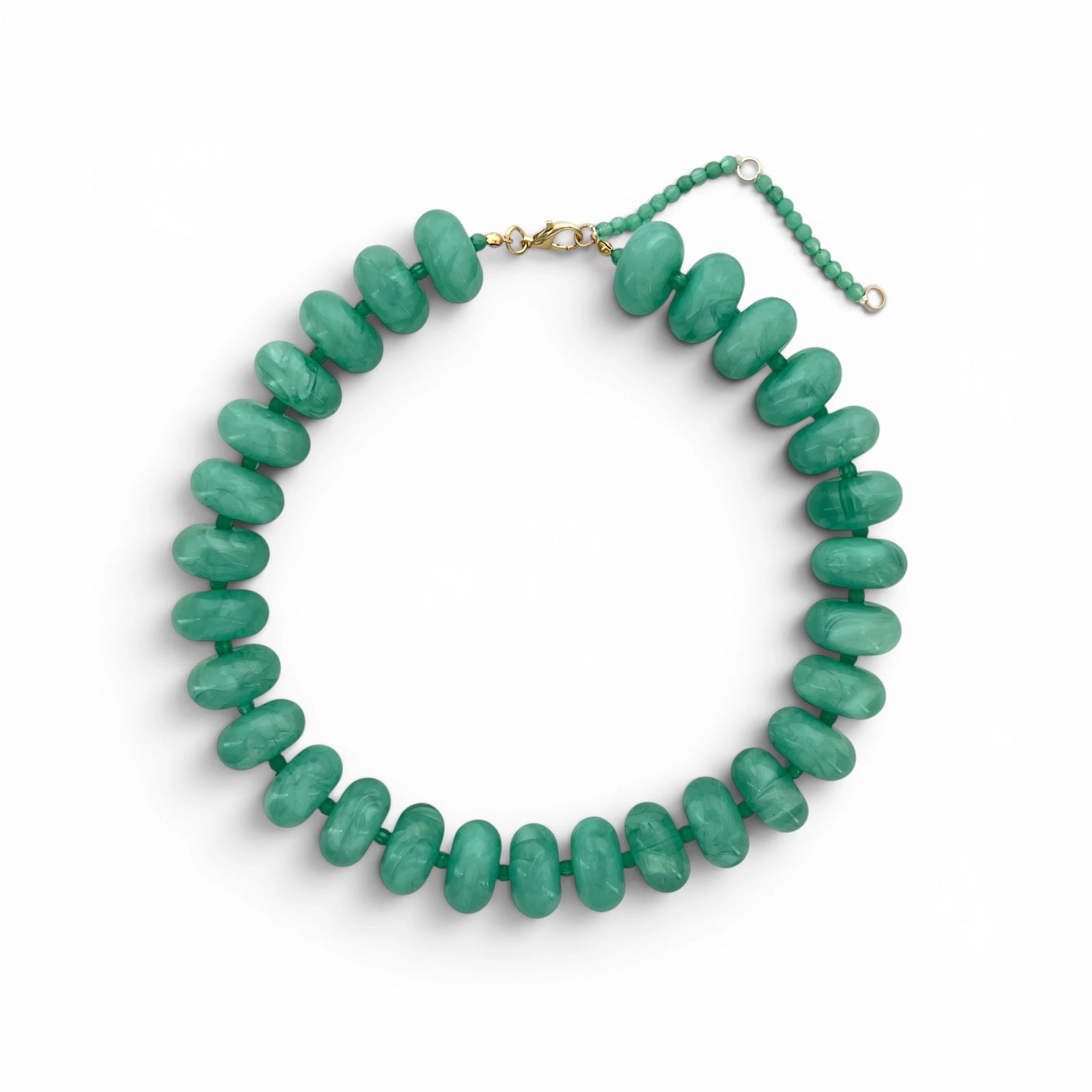 Color Me Happy Bead Necklace Turquoise