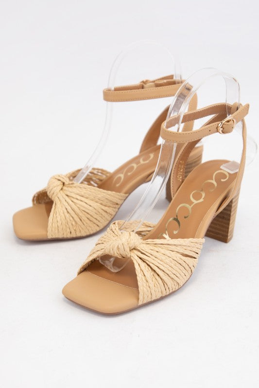 Step Out In Style Raffia Sandals