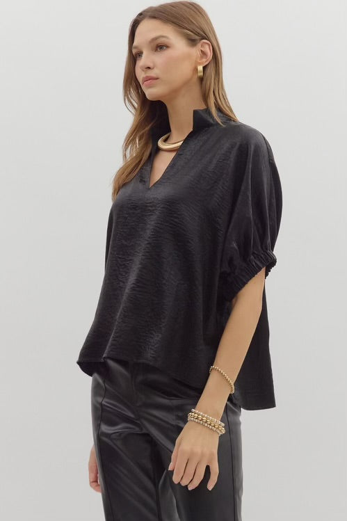 Gold Rush Top Black