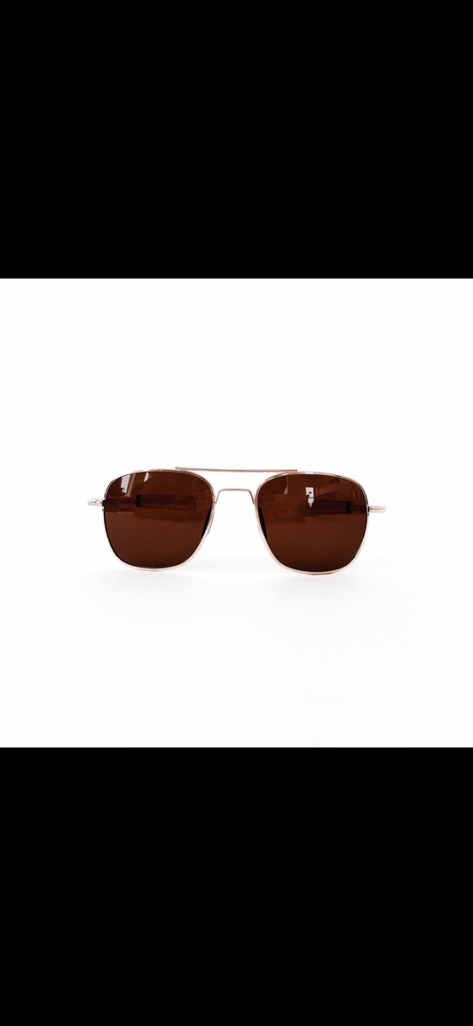 Pretty Simple Aviator Sunglasses Gold