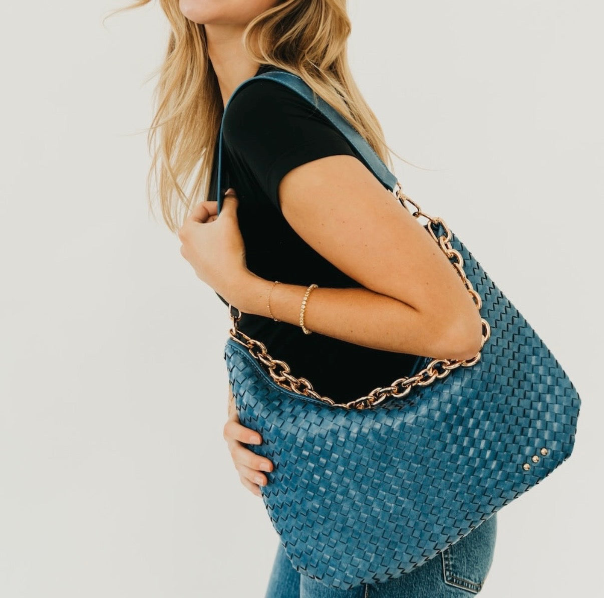 Pretty Simple Shoulder Bag Denim Blue