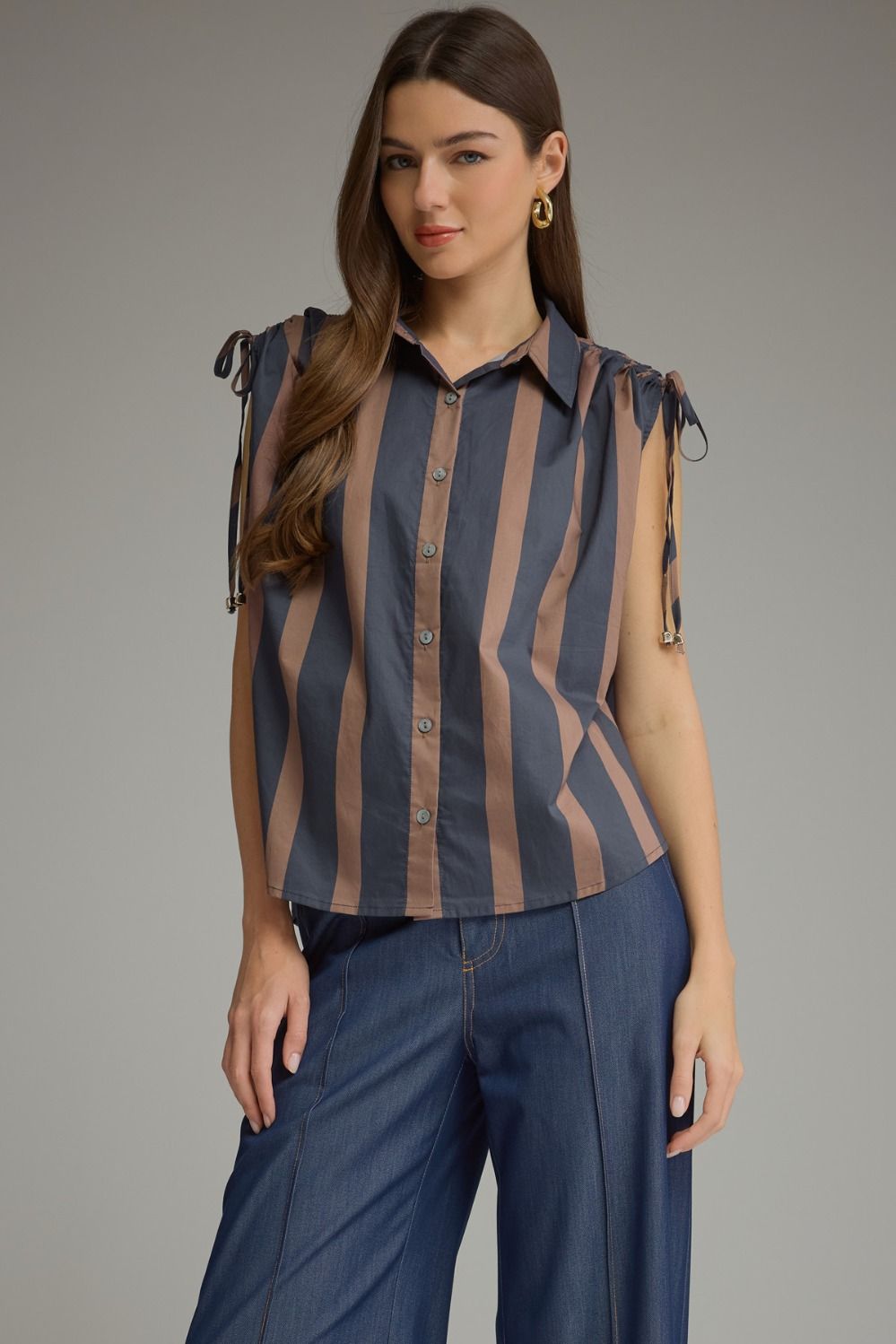 Over It Top Navy/Brown