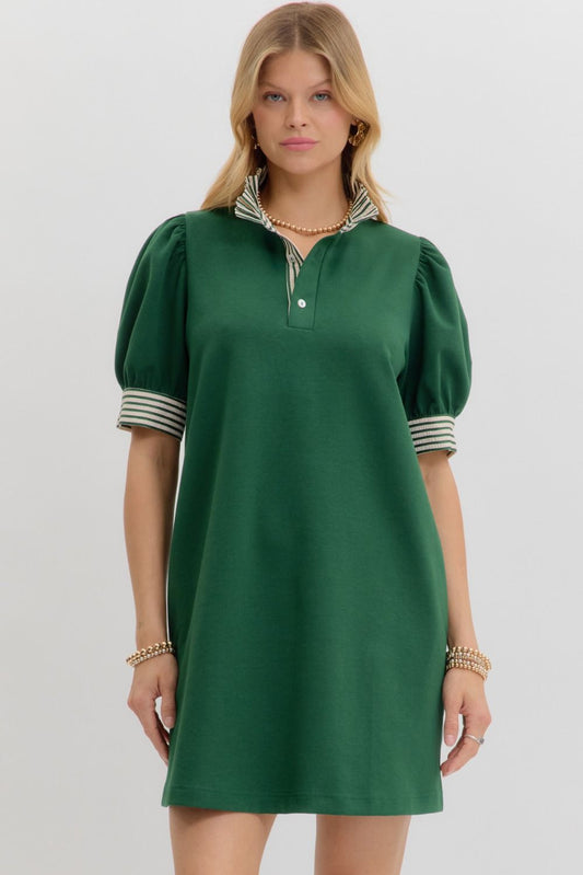 Girl On The Go Dress Green