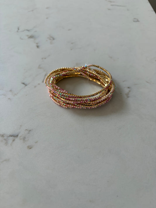 Color Me Lucky Bracelet Set Pink