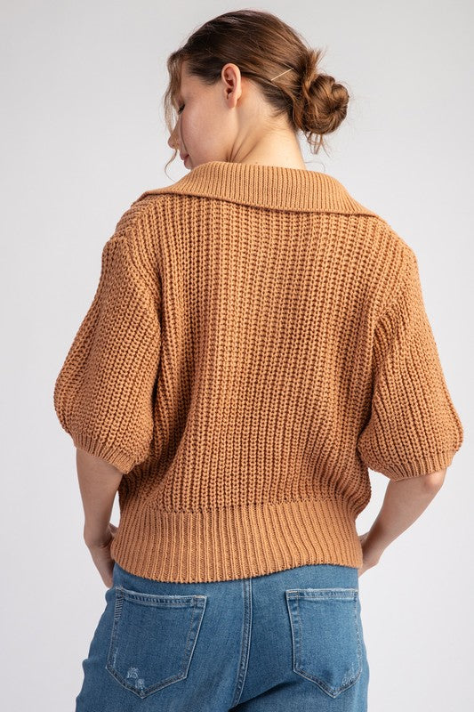 Coffee Date Sweater Top