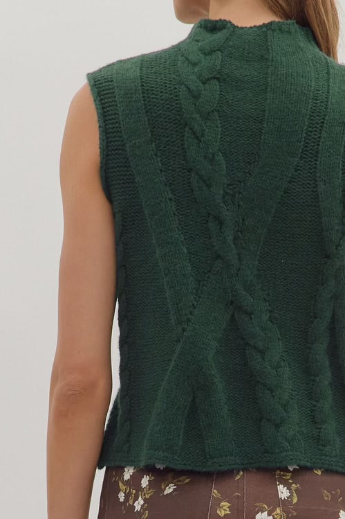 Coco Dreams Sweater Top Hunter Green