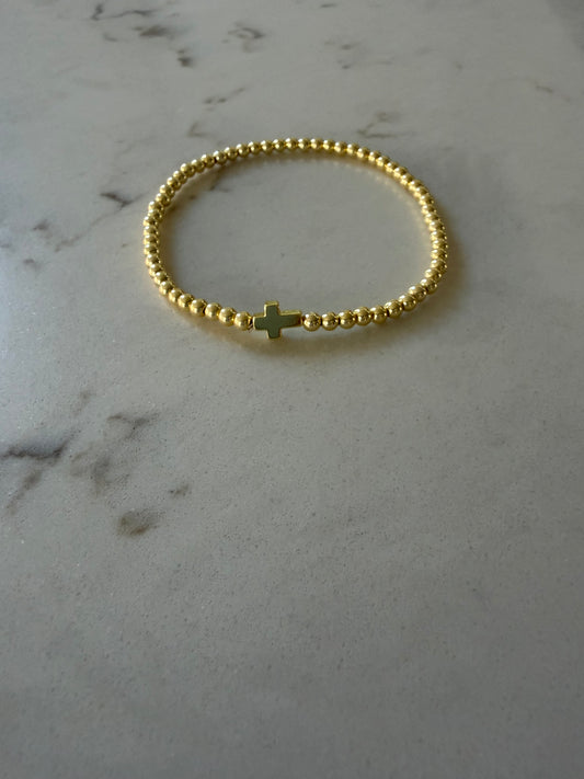 Keep The Faith Beaded Bracelet