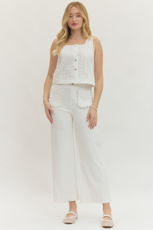 Lover Girl Pants Off White