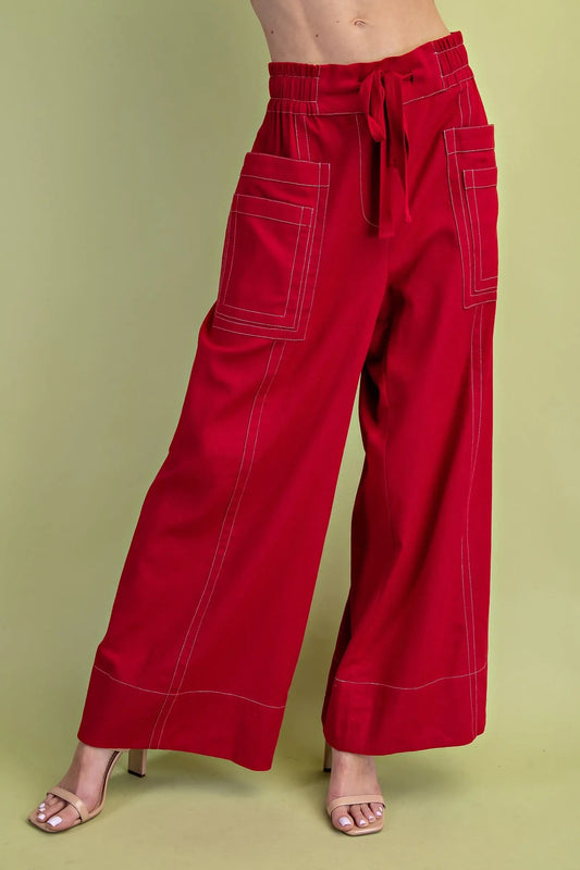 Let The Good Times Roll Pants Red