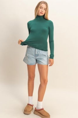 Mountainside Turtleneck Top Green