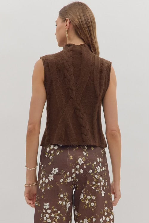 Coco Dreams Sweater Top Brown