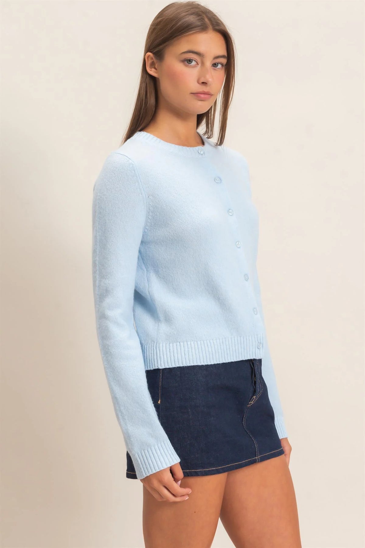 Out And About Cardigan Sky Blue