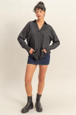 Winter Wonderland Top Black