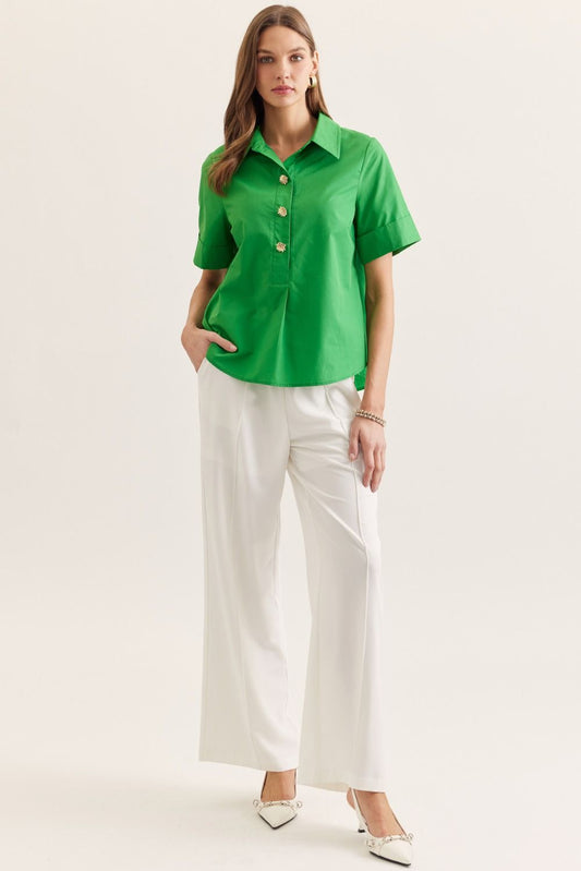 Girl Of Your Dreams Top Green