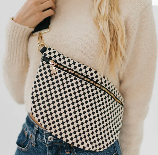 Pretty Simple Bum Bag Checkered Black
