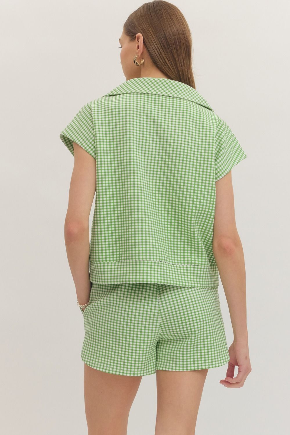 Gingham Goals Set Green