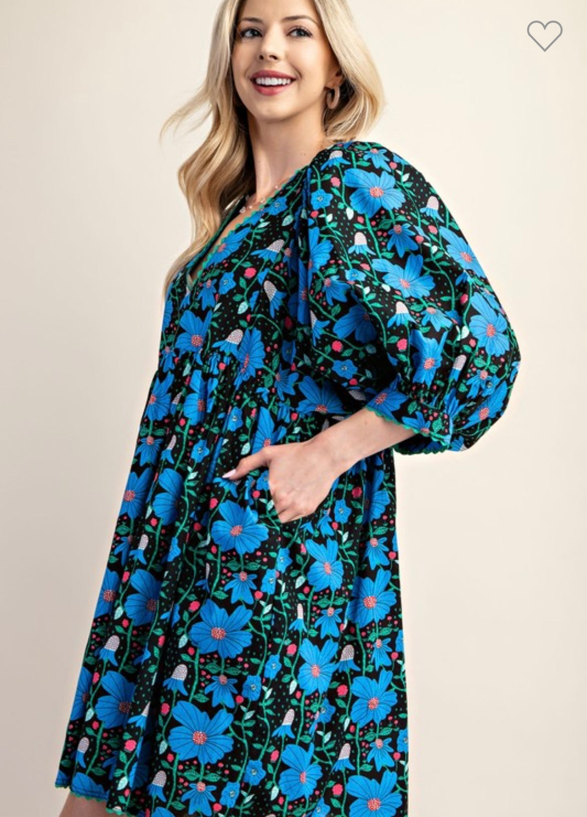 Forever Mine Dress Floral Print