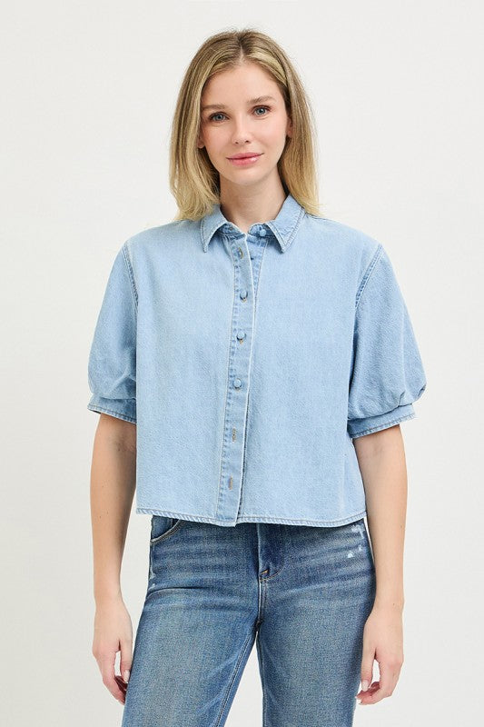 Denim On Denim Top