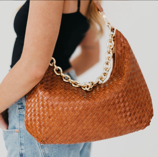 Pretty Simple Shoulder Bag Chestnut