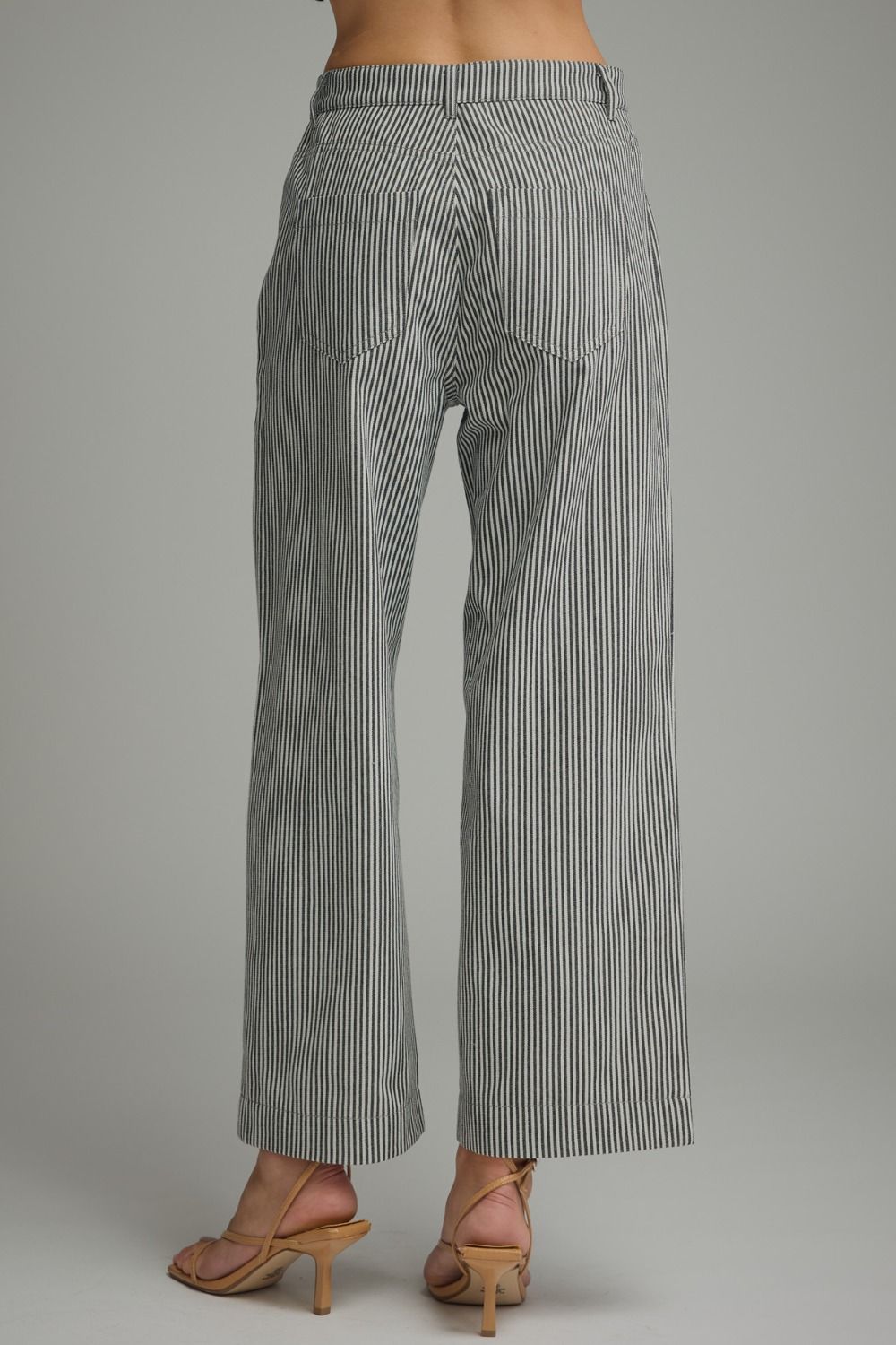 On The Line Pants Black Stripes