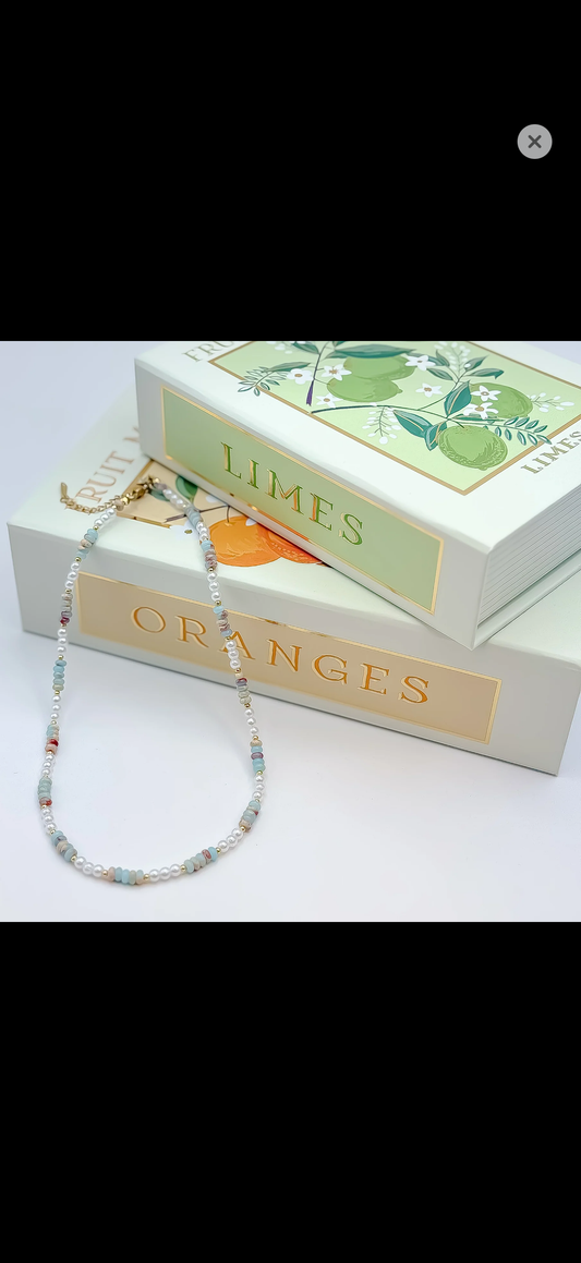 Seaside Beaded Necklace