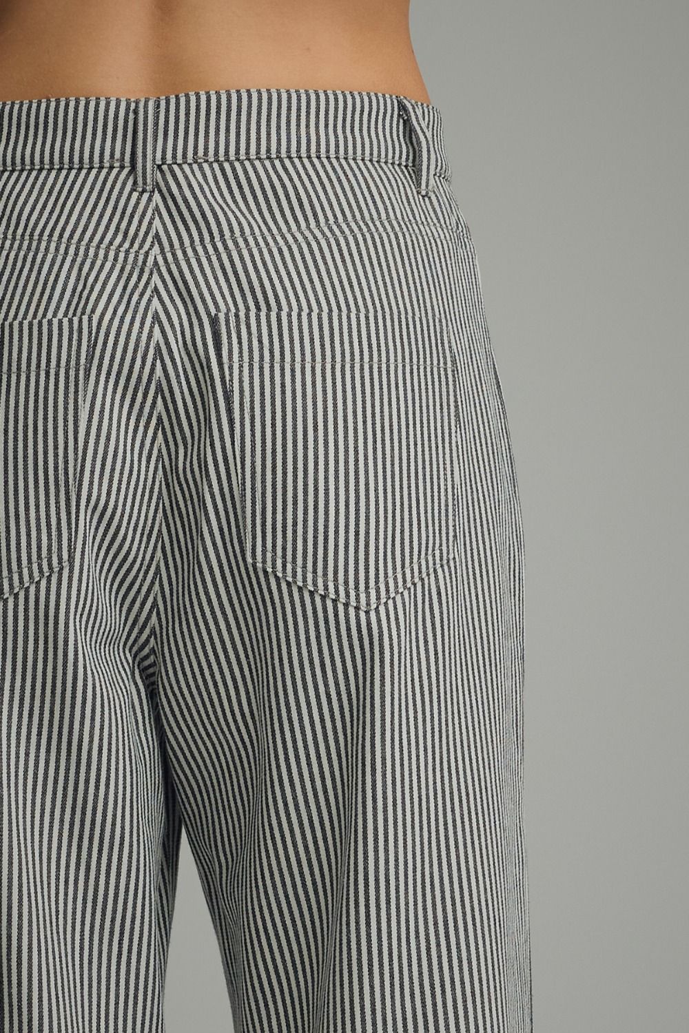 On The Line Pants Black Stripes