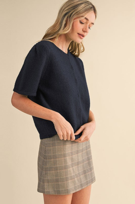 I See Red Sweater Top Navy