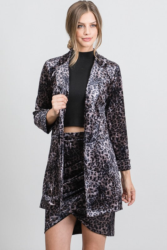 Living On The Edge Velvet Blazer