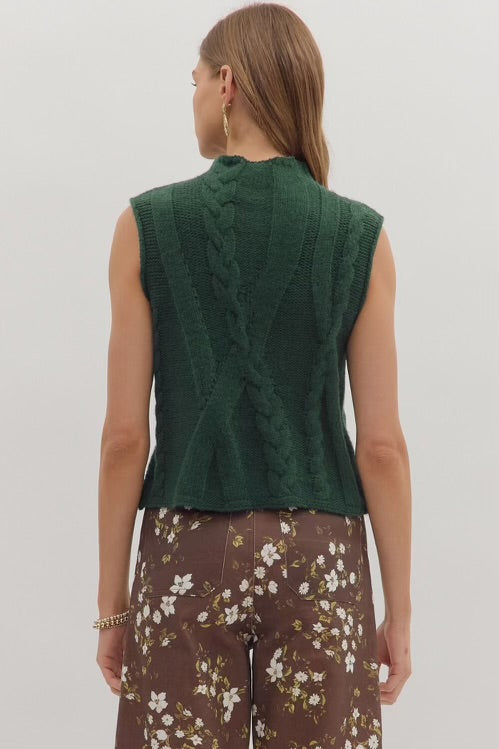 Coco Dreams Sweater Top Hunter Green