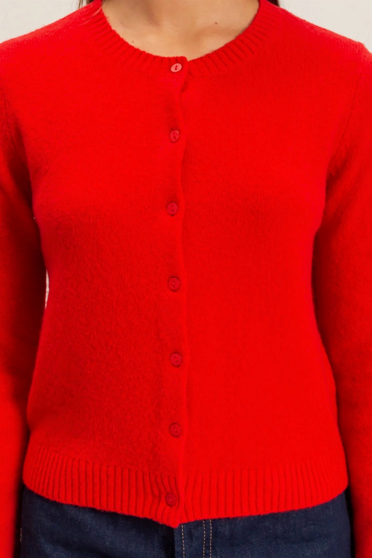 Out And About Cardigan Red