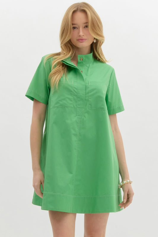 Love Shack Dress Green