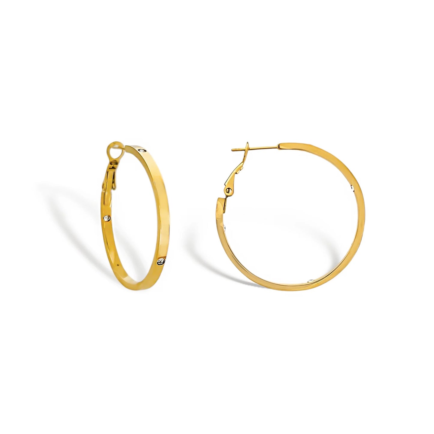 OMG Bling Gold Hoops