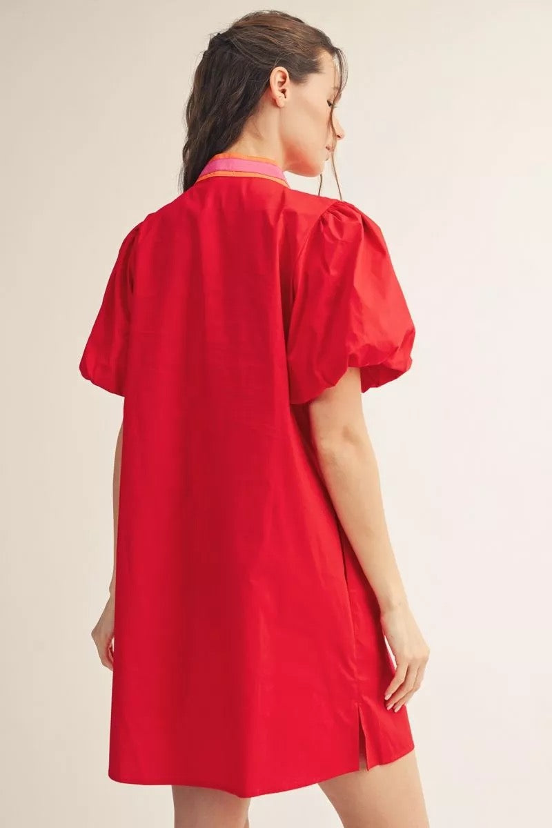 Sangria Stitch Dress