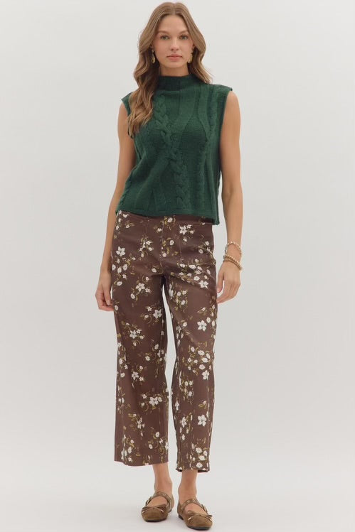 Coco Dreams Sweater Top Hunter Green