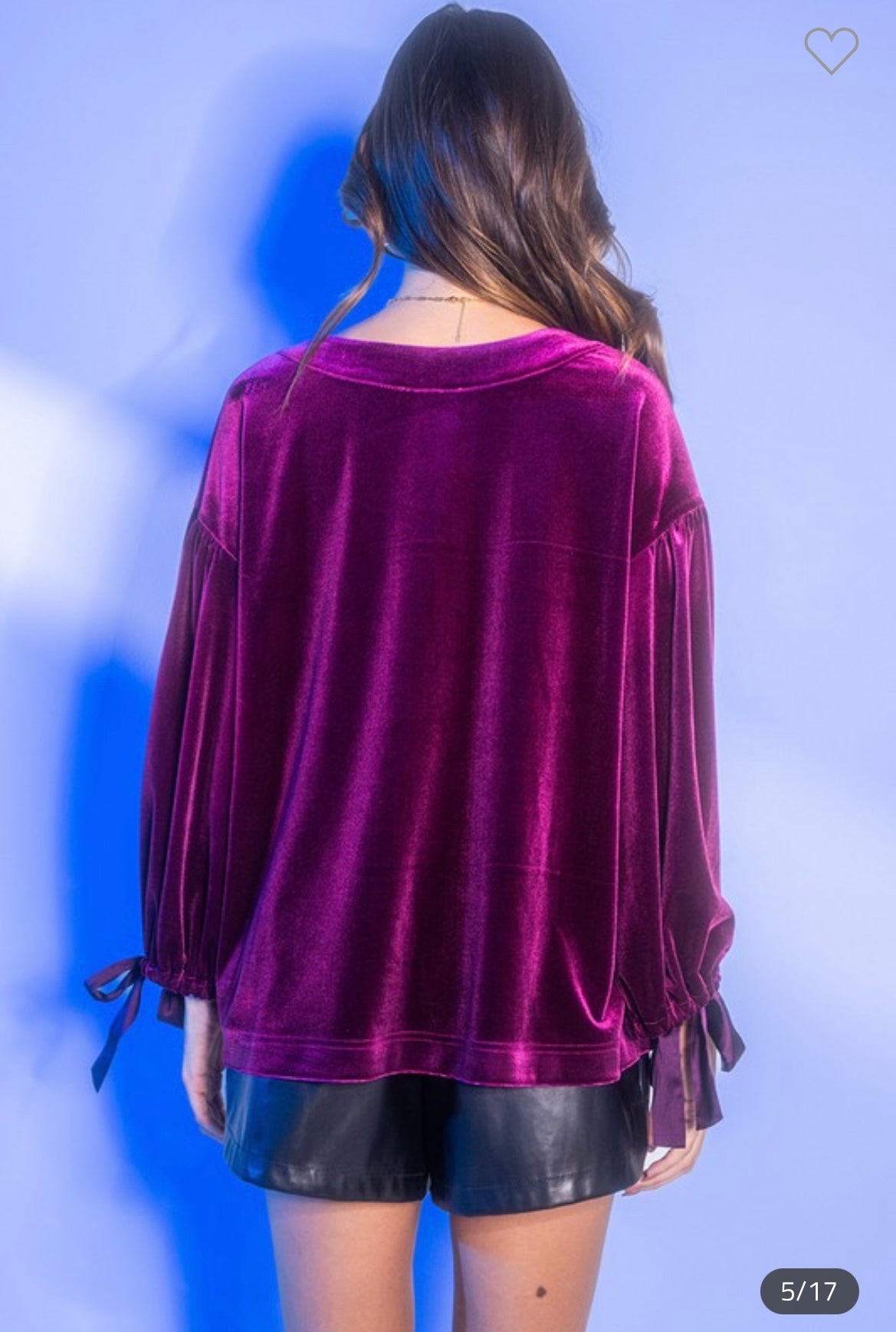 Sugar Plum Fairy Velvet Top