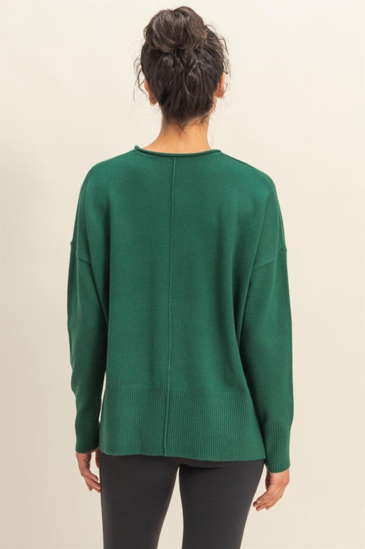 Wine Not Sweater Pine Green