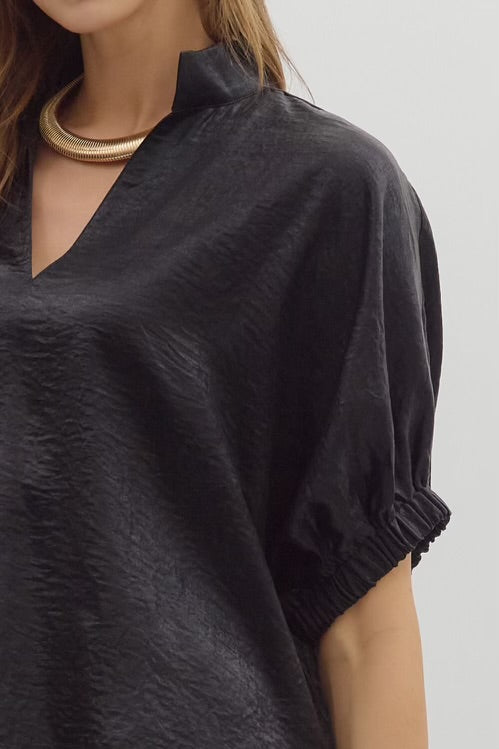 Gold Rush Top Black