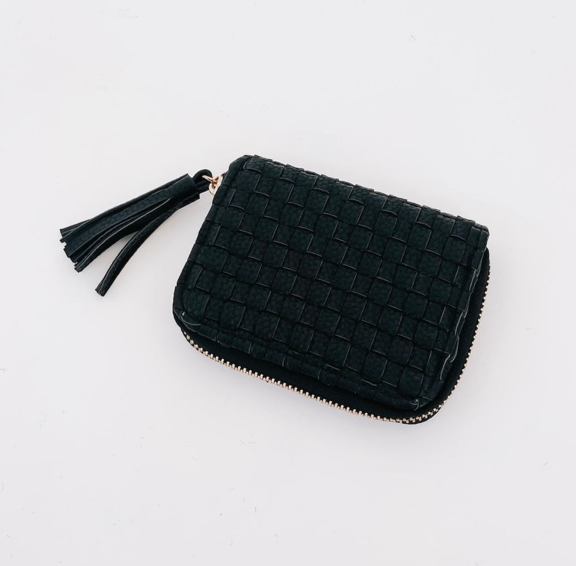Pretty Simple Woven Wallet Black