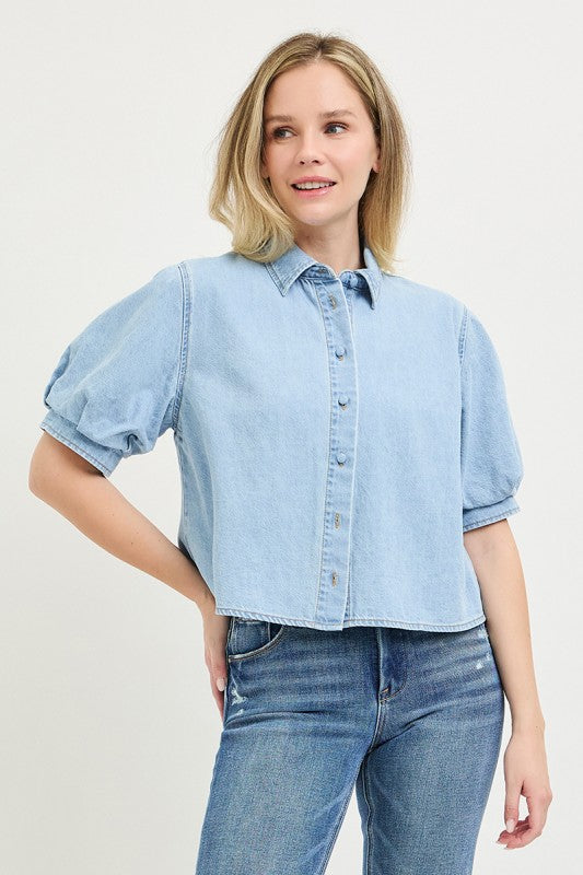 Denim On Denim Top
