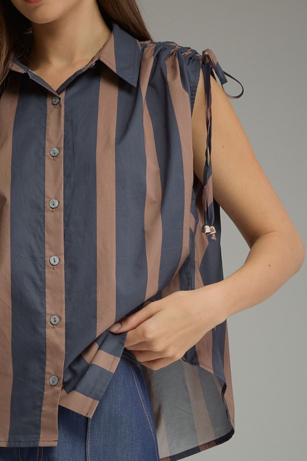 Over It Top Navy/Brown