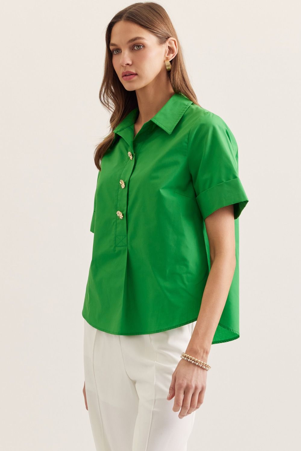 Girl Of Your Dreams Top Green
