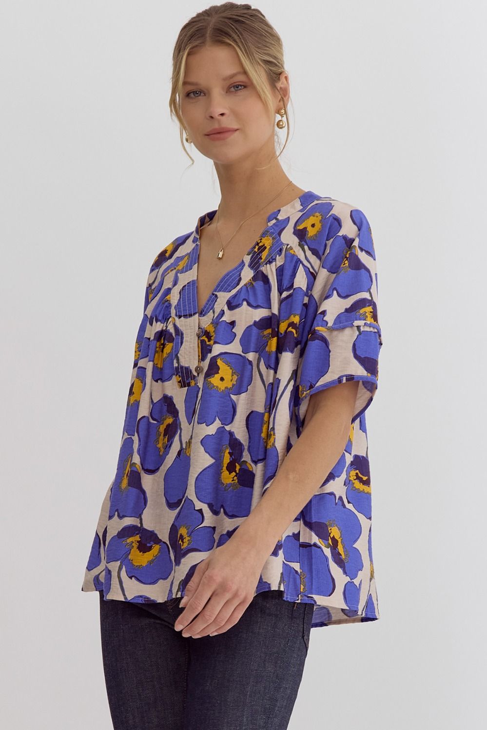 Pretty Pansies Top