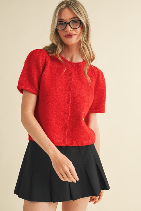 I See Red Sweater Top