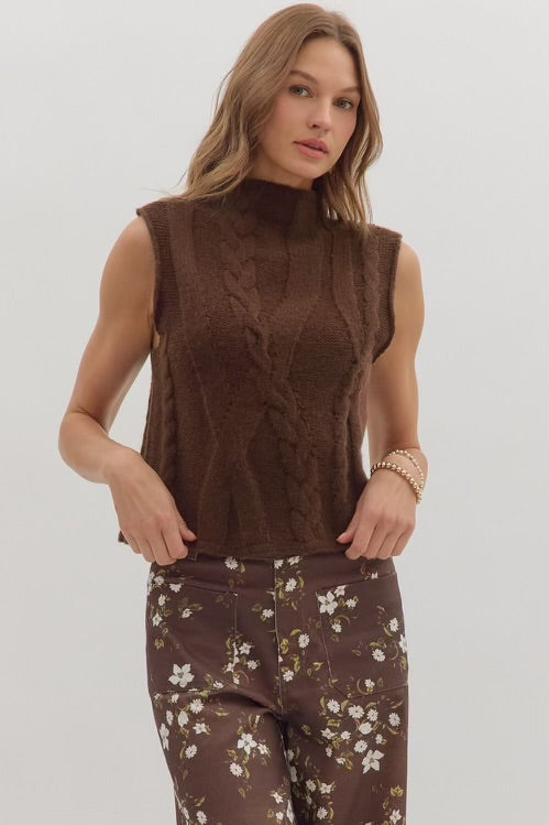 Coco Dreams Sweater Top Brown