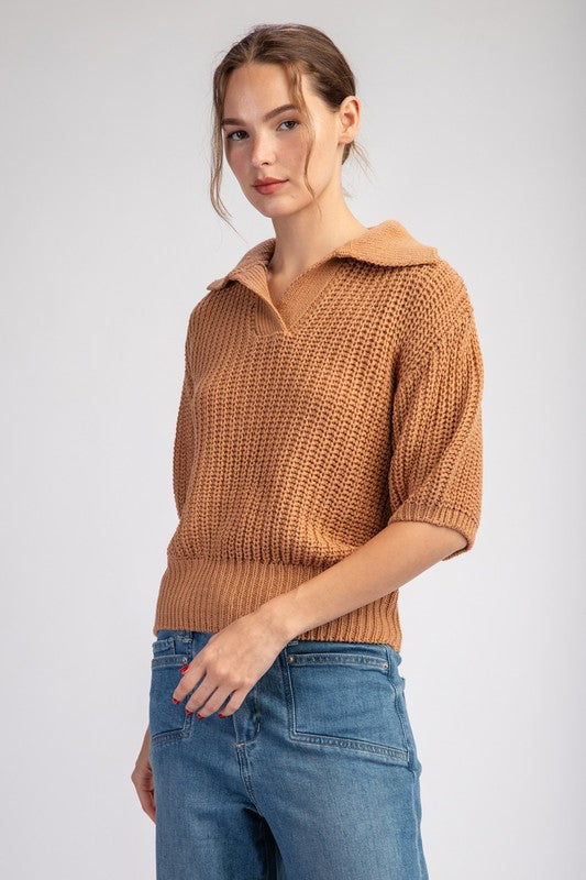 Coffee Date Sweater Top