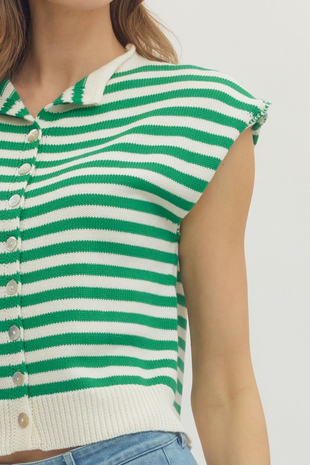Palm Grove Sweater Top