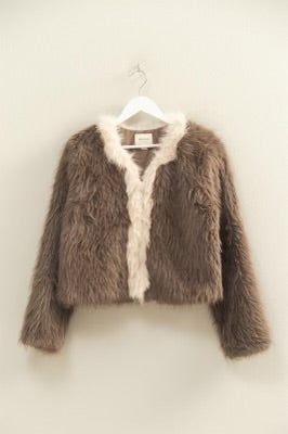 Fur Baby Jacket Brown/Cream