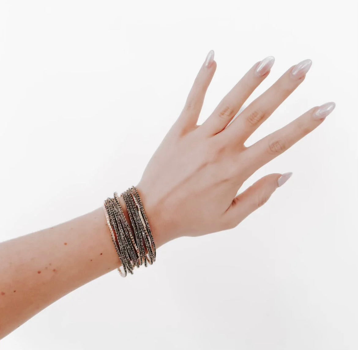 Pretty Simple Stretch Rhinestone Bracelets Black